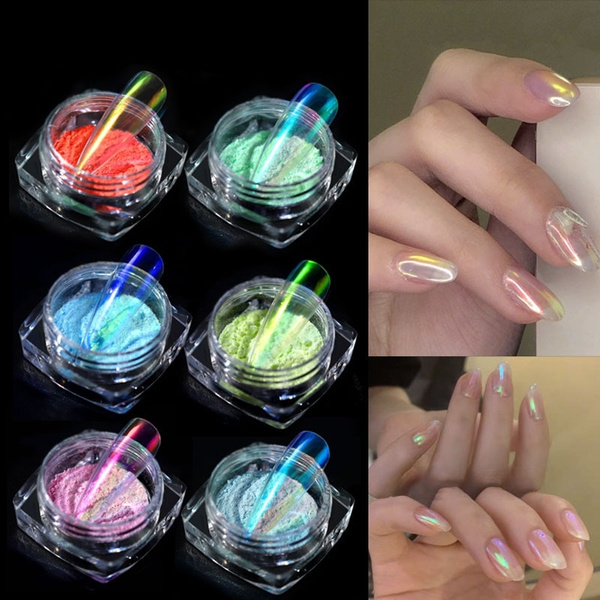 20 Chrome Nails Designs That are Futuristic | Manicura de uñas, Uñas con  efecto espejo, Manicura